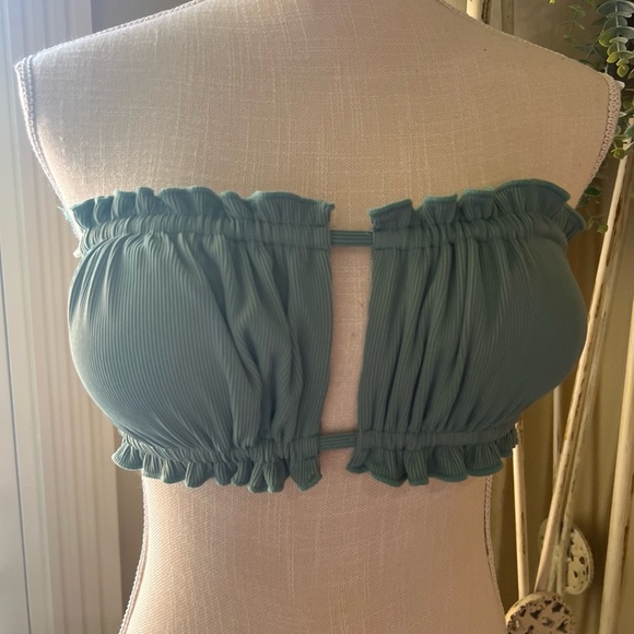 Envya Women’s Swim Bandeau Swim Top Seperate Green Size S - Picture 2 of 9